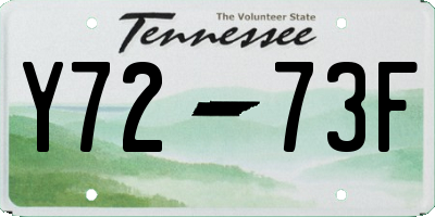 TN license plate Y7273F