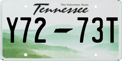 TN license plate Y7273T