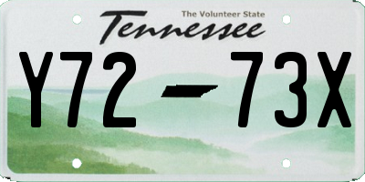 TN license plate Y7273X
