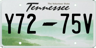 TN license plate Y7275V