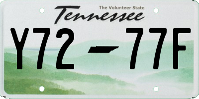TN license plate Y7277F