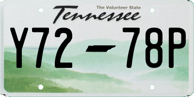 TN license plate Y7278P