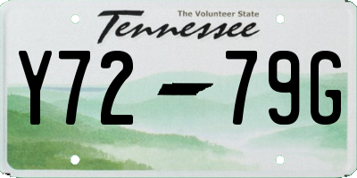 TN license plate Y7279G