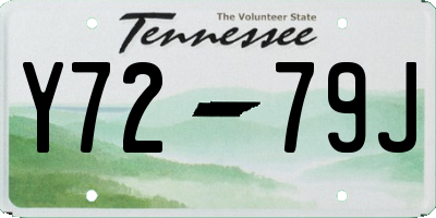 TN license plate Y7279J