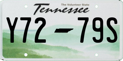TN license plate Y7279S
