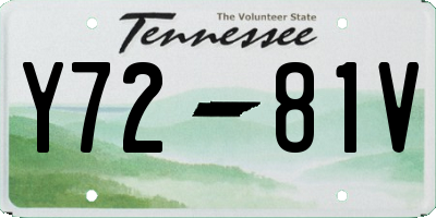 TN license plate Y7281V