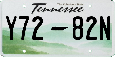 TN license plate Y7282N