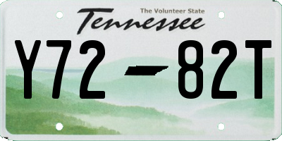TN license plate Y7282T
