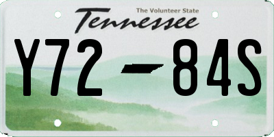TN license plate Y7284S