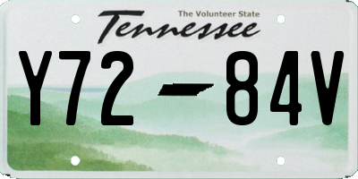 TN license plate Y7284V