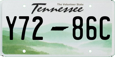 TN license plate Y7286C
