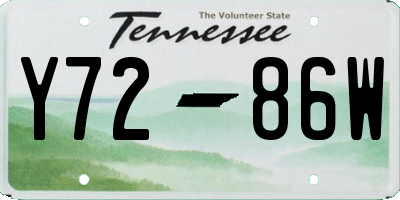 TN license plate Y7286W