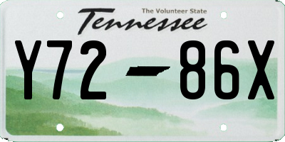 TN license plate Y7286X