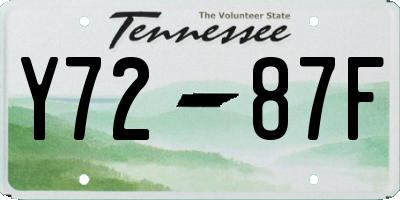 TN license plate Y7287F