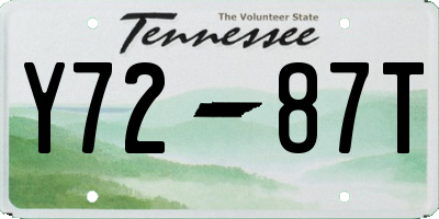 TN license plate Y7287T