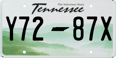 TN license plate Y7287X