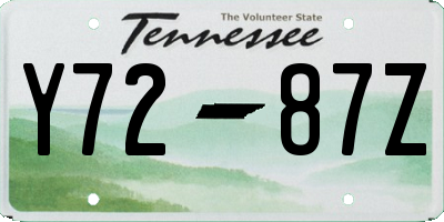 TN license plate Y7287Z