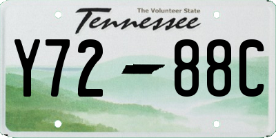 TN license plate Y7288C