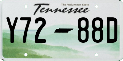 TN license plate Y7288D