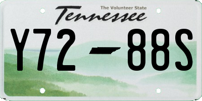 TN license plate Y7288S