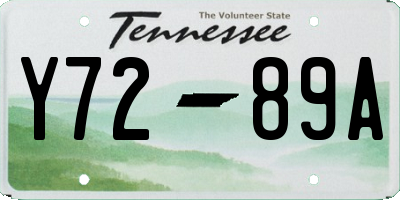 TN license plate Y7289A