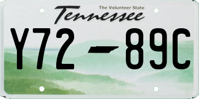 TN license plate Y7289C
