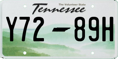 TN license plate Y7289H