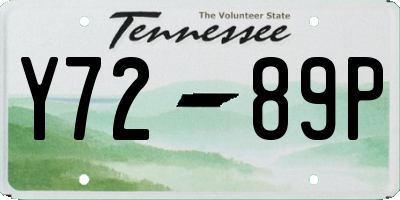TN license plate Y7289P