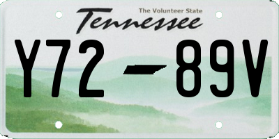 TN license plate Y7289V