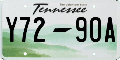 TN license plate Y7290A