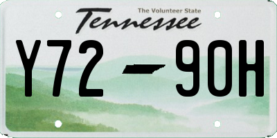 TN license plate Y7290H
