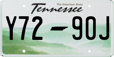 TN license plate Y7290J