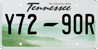 TN license plate Y7290R