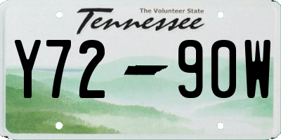 TN license plate Y7290W