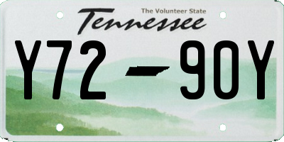 TN license plate Y7290Y