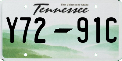 TN license plate Y7291C