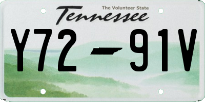 TN license plate Y7291V