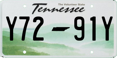 TN license plate Y7291Y