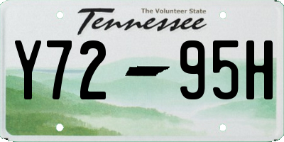 TN license plate Y7295H