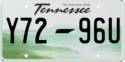 TN license plate Y7296U