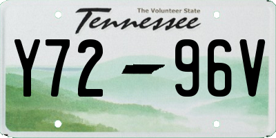 TN license plate Y7296V