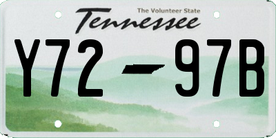 TN license plate Y7297B