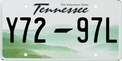 TN license plate Y7297L