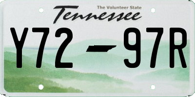 TN license plate Y7297R