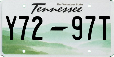 TN license plate Y7297T