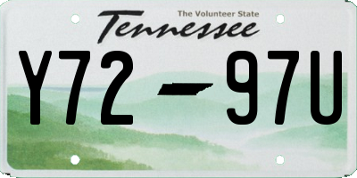 TN license plate Y7297U