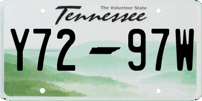 TN license plate Y7297W