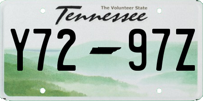 TN license plate Y7297Z