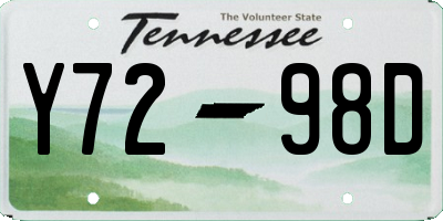 TN license plate Y7298D