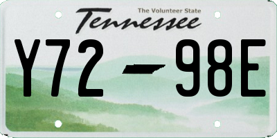 TN license plate Y7298E